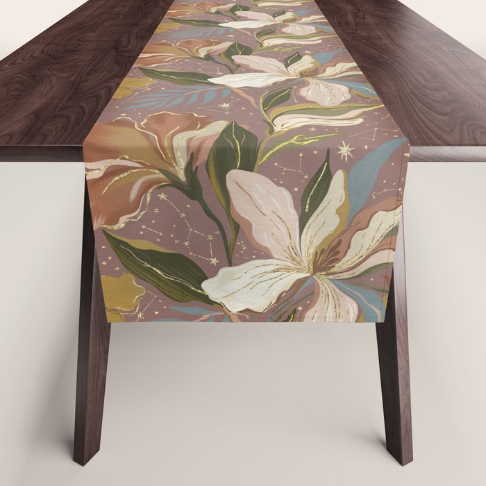 Celestial Iris Garden Table Runner Gallery Image 1