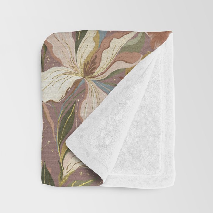 Celestial Iris Garden Throw Blanket Gallery Image 3