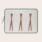 Vintage Skis Laptop Sleeve Gallery Image 1
