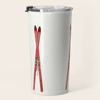 Vintage Skis Travel Mug Gallery Image 3