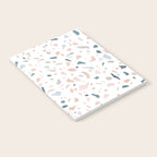 Terrazzo memphis blue pink pastel Notebook Gallery Image 2