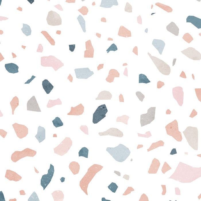 Terrazzo memphis blue pink pastel Coffee Mug Gallery Image 2