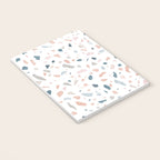Terrazzo memphis blue pink pastel Notebook Gallery Image 3