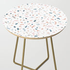 Terrazzo memphis blue pink pastel Side Table Gallery Image 2