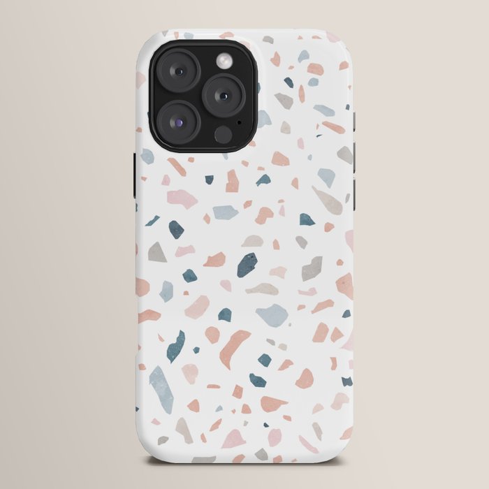 Terrazzo memphis blue pink pastel iPhone Case Gallery Image 16