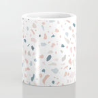 Terrazzo memphis blue pink pastel Coffee Mug Gallery Image 4