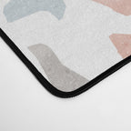 Terrazzo memphis blue pink pastel Desk Mat Gallery Image 4