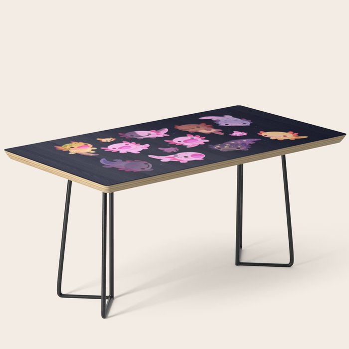 Happy axolotl - dark Coffee Table Gallery Image 1