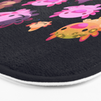 Happy axolotl - dark Bath Mat Gallery Image 3