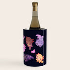 Happy axolotl - dark Wine Chiller Gallery Image 3