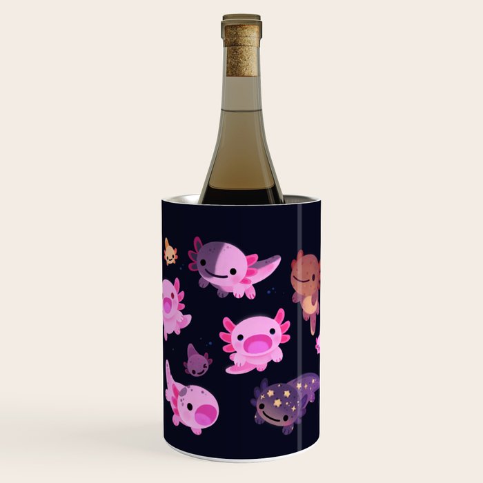 Happy axolotl - dark Wine Chiller Gallery Image 1