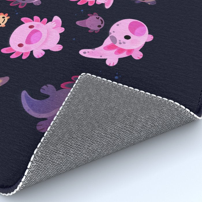 Happy axolotl - dark Rug Gallery Image 4