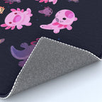 Happy axolotl - dark Rug Gallery Image 4