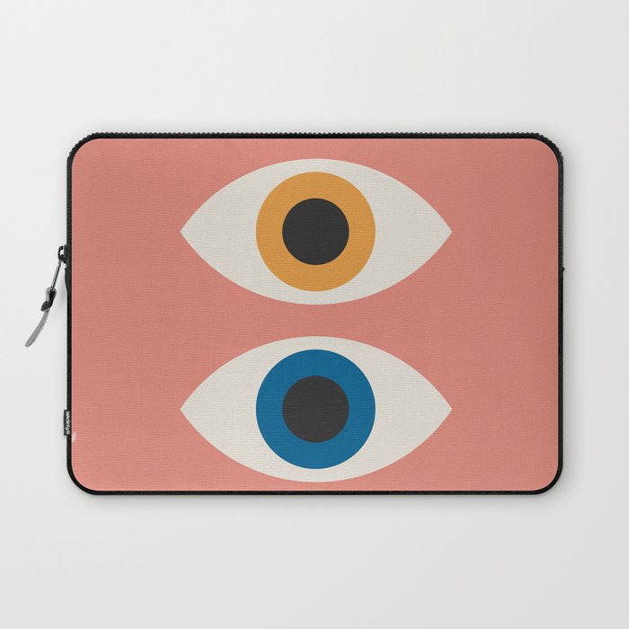 Bauhaus Eyes on Pink 1919 Laptop Sleeve Gallery Image 1