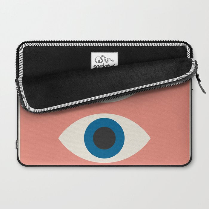 Bauhaus Eyes on Pink 1919 Laptop Sleeve Gallery Image 2