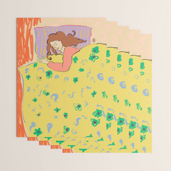 SLEEPING IN Wrapping Paper Gallery Image 3