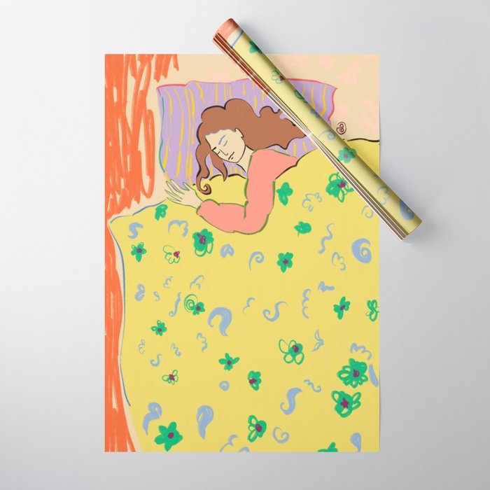 SLEEPING IN Wrapping Paper Gallery Image 1
