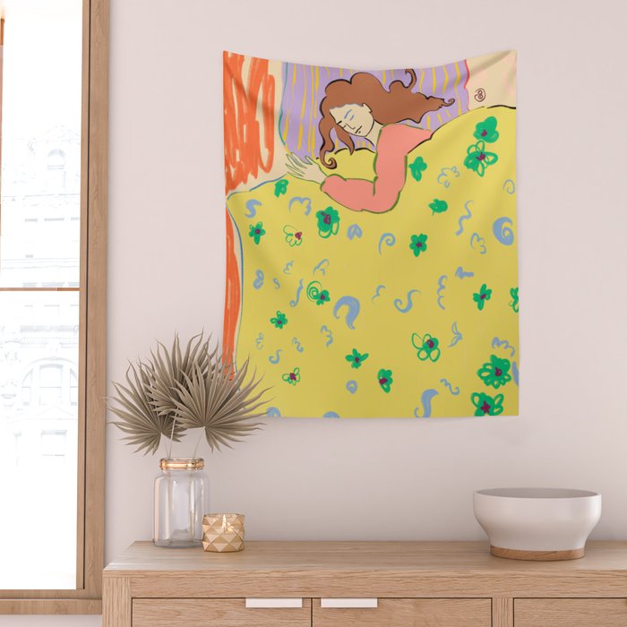 SLEEPING IN Wall Tapestry Gallery Image 2