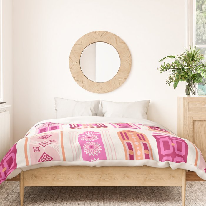 Moroccan Doors - Peach Palette Duvet Cover Gallery Image 3