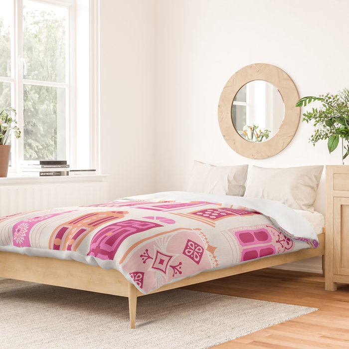 Moroccan Doors - Peach Palette Duvet Cover Gallery Image 2