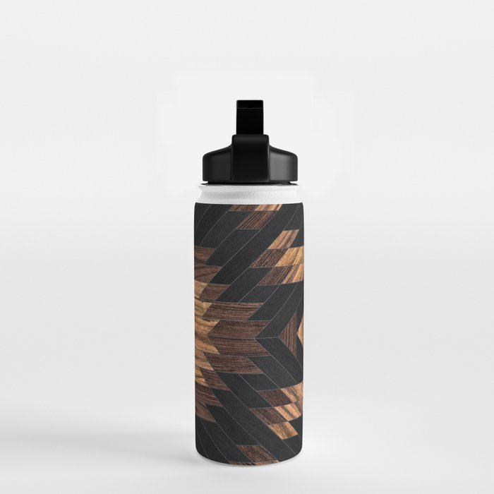 Urban Tribal Pattern No.7 - Aztec - Wood Water Bottle Gallery Image 2