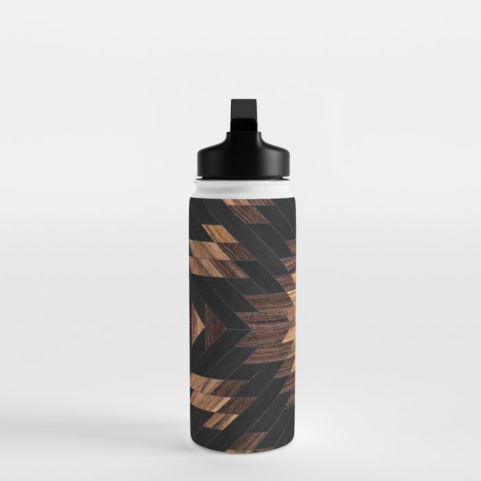 Urban Tribal Pattern No.7 - Aztec - Wood Water Bottle Gallery Image 3
