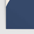 Abstraction Shapes 116 in Navy Blue Orange (Moon Phase Abstract)  Poster Gallery Image 3