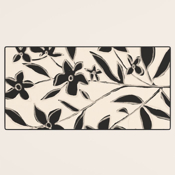 Abstract Minimal Flowers 16 Desk Mat Gallery Image 3