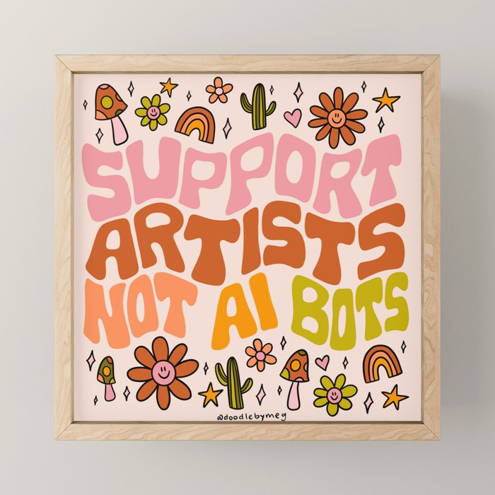 Support Artists Mini Art Print Gallery Image 1