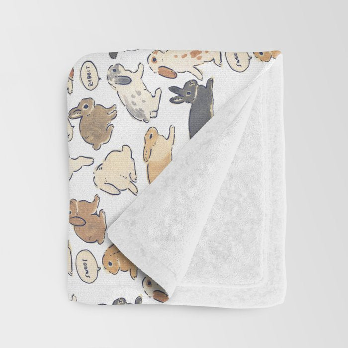 My sweet rabbit Throw Blanket Gallery Image 3