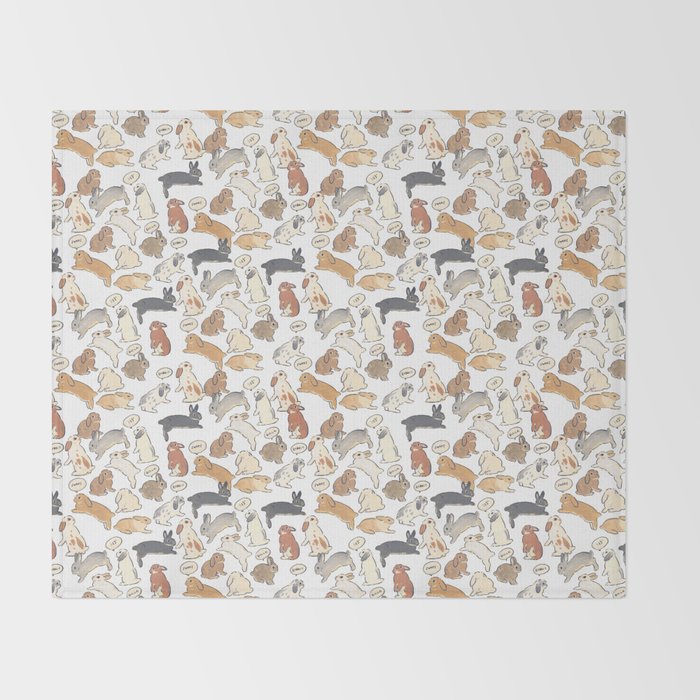 My sweet rabbit Throw Blanket Gallery Image 2