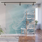 Soft Turquoise Ocean Dream Waves #1 #water #decor #art #society6 Wall Mural Gallery Image 1