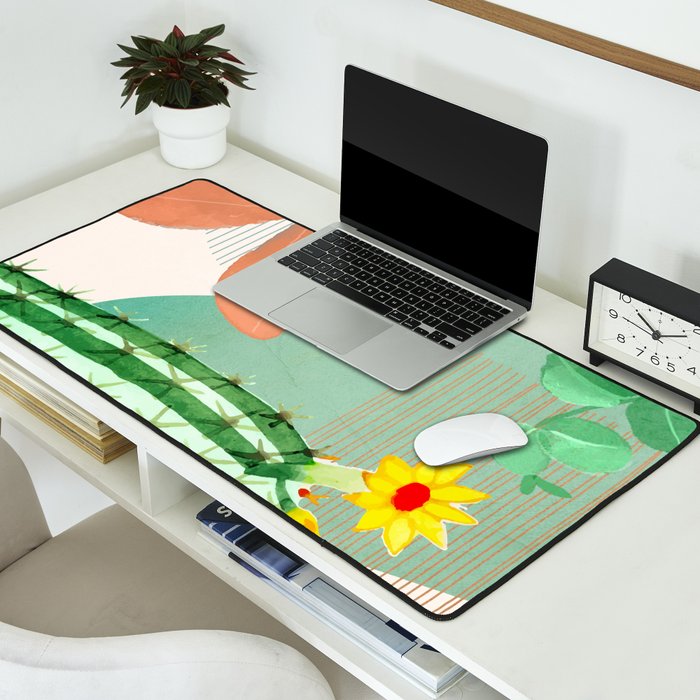 Cactus Garden 2 Desk Mat Gallery Image 2