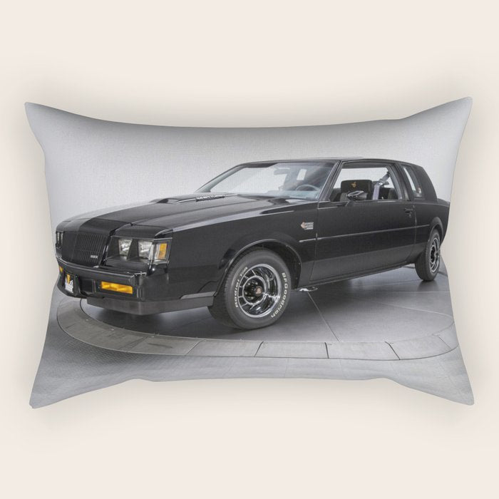 1987 Grand National Muscle Car Rectangular Pillow Gallery Image 1