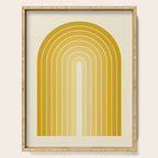 Gradient Arch XXV Gold Sunshine Mid Century Modern Rainbow Serving Tray Gallery Image 1