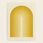 Gradient Arch XXV Gold Sunshine Mid Century Modern Rainbow Poster Gallery Image 4