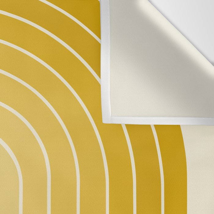 Gradient Arch XXV Gold Sunshine Mid Century Modern Rainbow Wall Tapestry Gallery Image 3