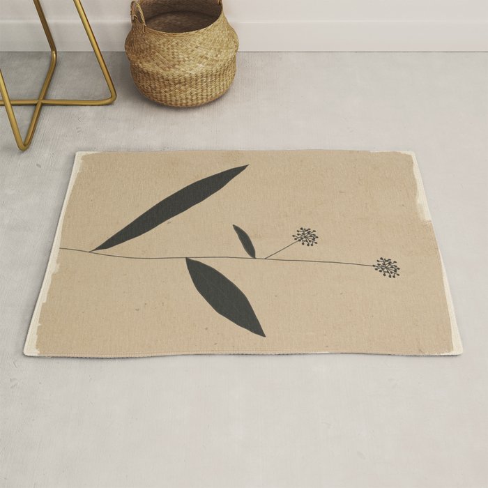 Abstract Art /Minimal Plant 8 Rug