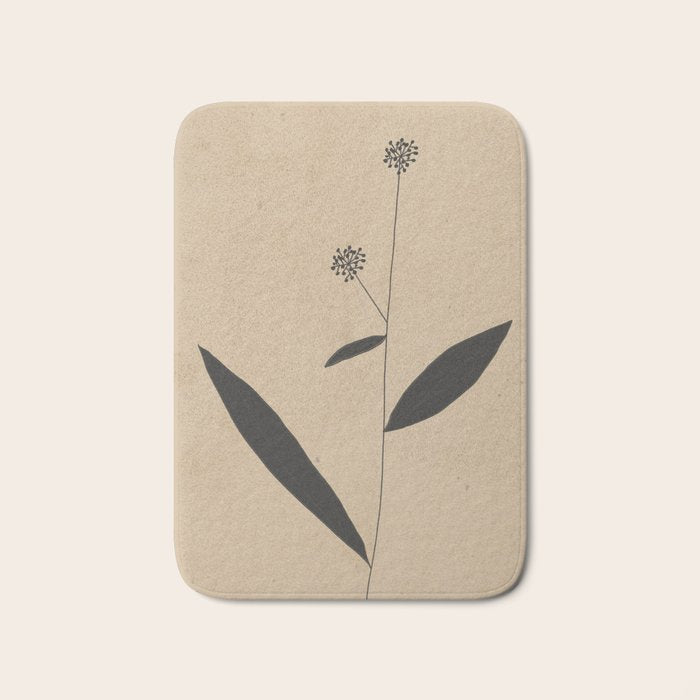 Abstract Art /Minimal Plant 8 Bath Mat Gallery Image 1