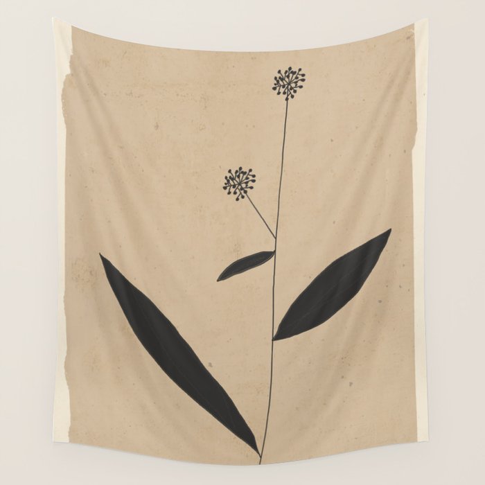 Abstract Art /Minimal Plant 8 Wall Tapestry Gallery Image 4