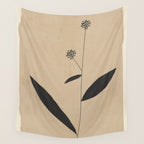 Abstract Art /Minimal Plant 8 Wall Tapestry Gallery Image 4