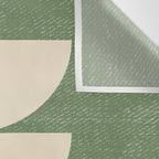 Half Circle 3 - Green Texture Wall Tapestry Gallery Image 3