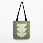 Half Circle 3 - Green Texture Tote Bag Gallery Image 2