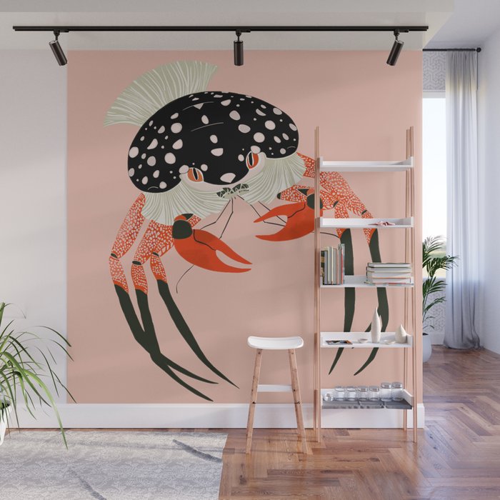 Vivid Crab Wall Mural Gallery Image 1