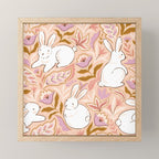 Funny bunny print Mini Art Print Gallery Image 1