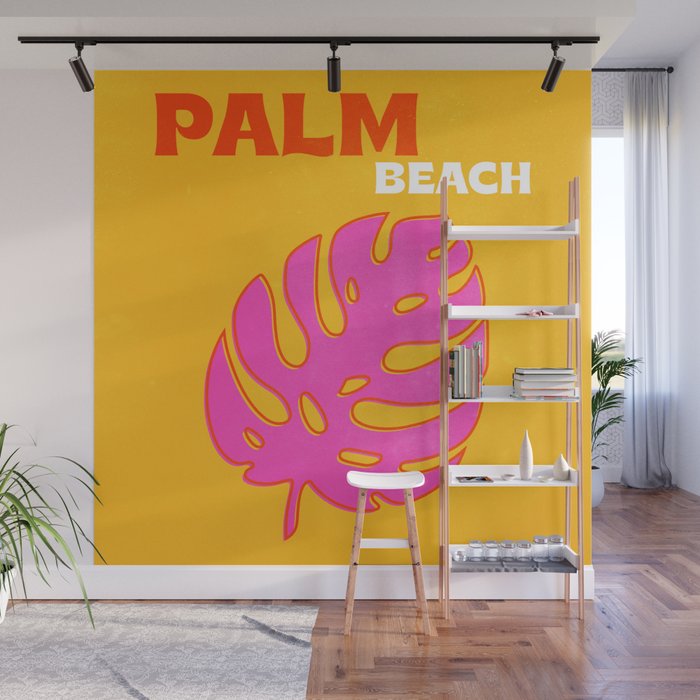 Palm Beach: Vintage Travel Colour Series 01 Wall Mural Gallery Image 1