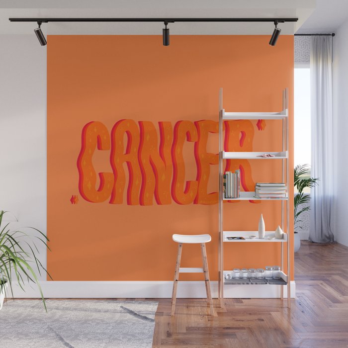 Wavy Cancer Wall Mural Gallery Image 1
