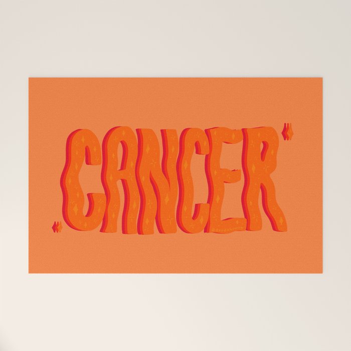 Wavy Cancer Welcome Mat Gallery Image 1