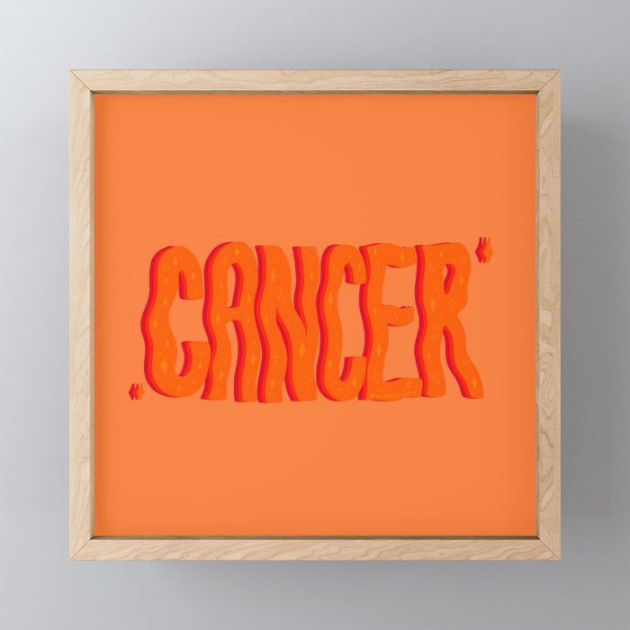 Wavy Cancer Mini Art Print Gallery Image 1