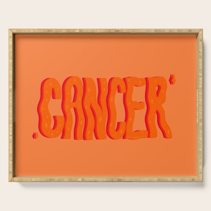 Wavy Cancer Serving Tray Gallery Image 1